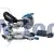 D20 20V Brushless Sliding Compound Mitre Saw, 185mm, 1 x 5.0Ah Battery, 1 x Fast Charger