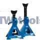 Pair of Pneumatic Rise Ratcheting Axle Stands, 3 Tonne