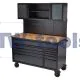 BUNKER® Roller Workstation with Workbench, 10 Drawer, 56