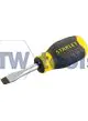 Stanley Cushiongrip Stubby Screwdriver Flared 6.5x45mm