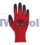 Traffi Gloves Red Sizes 7-11